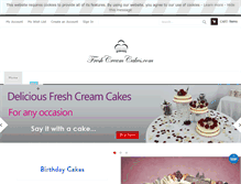 Tablet Screenshot of freshcreamcakes.com